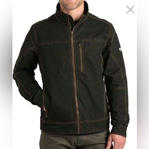 Kuhl Men’s Burr Jacket Dark Green Full Zip With Zipper Pockets Size Large